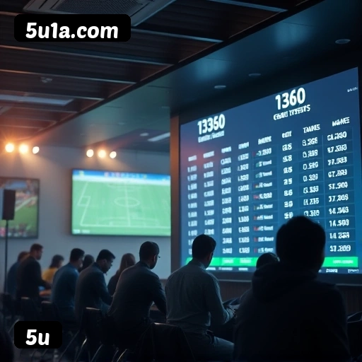 Apostas esportivas na 5u — ilustração editorial